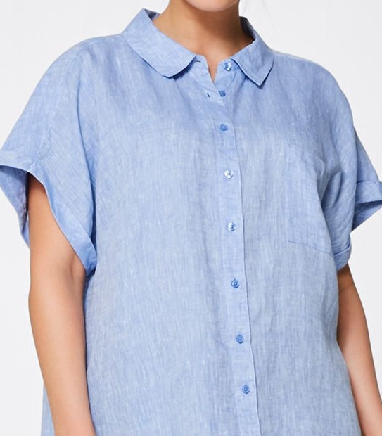 Belle Curve Linen Shirt