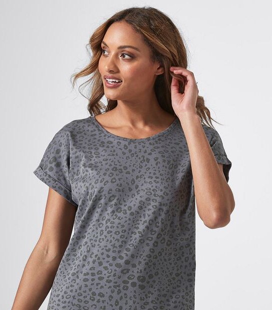 Organic Cotton Short Sleeve Knit Shift Dress