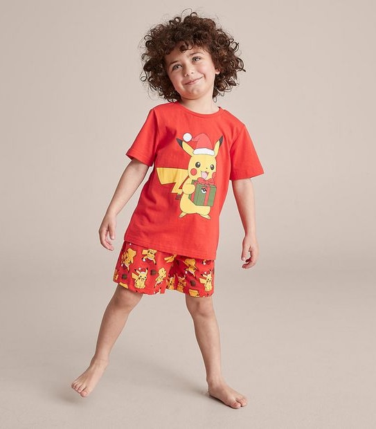 Kids Unisex Family Matching Pokemon Cotton Pyjama Set