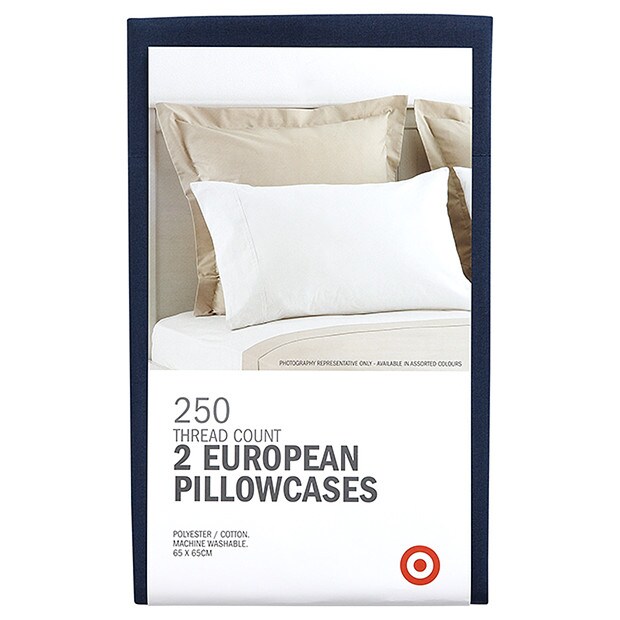 Target 2 Pack 250 Thread Count European Pillowcases - Insignia Blue