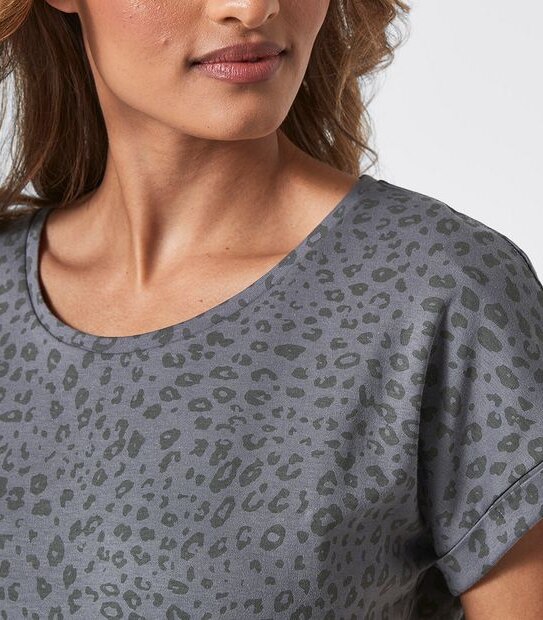 Organic Cotton Short Sleeve Knit Shift Dress