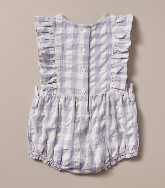 Baby Gingham Frill Romper