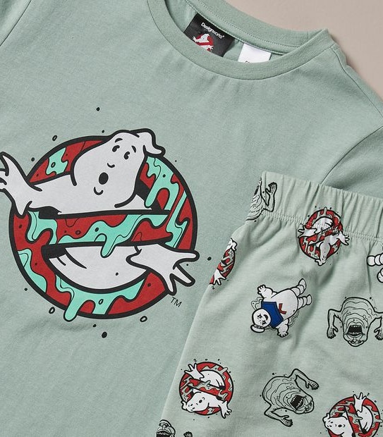 Unisex Kids Ghostbusters Family Matching Cotton Glow In The Dark Pyjama Set