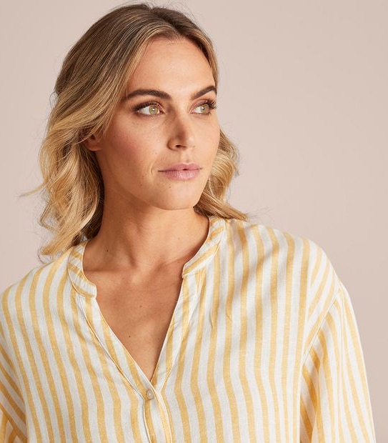Linen Blend Resort Shirt