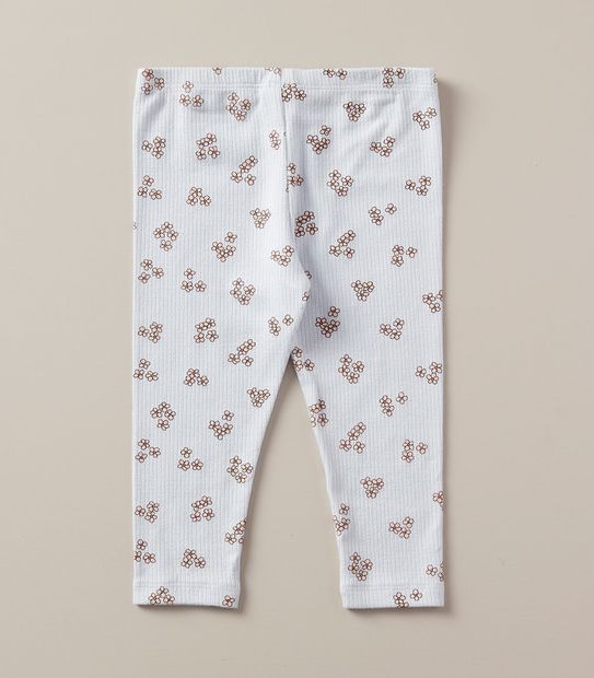 Baby Organic Cotton Pointelle Rib Leggings