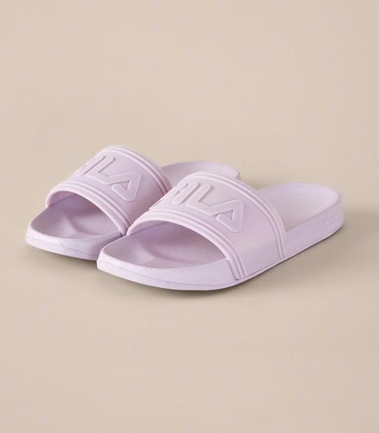 Kids Fila Mestre Slides - Lilac Purple