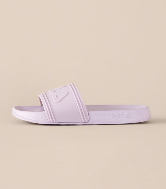 Kids Fila Mestre Slides - Lilac Purple