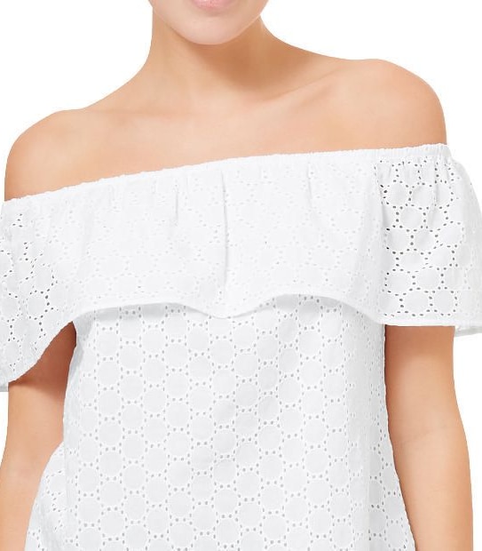 Broderie Off The Shoulder Top