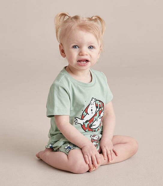 Unisex Baby Ghostbusters Family Matching Cotton Glow In The Dark Pyjama Set