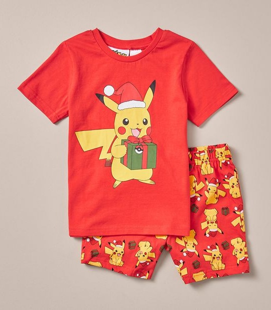 Kids Unisex Family Matching Pokemon Cotton Pyjama Set