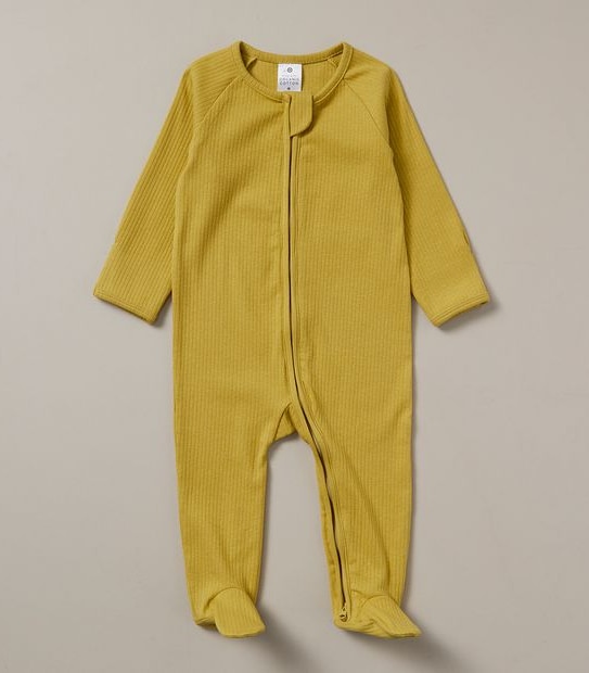 Baby Organic Cotton Rib Coverall