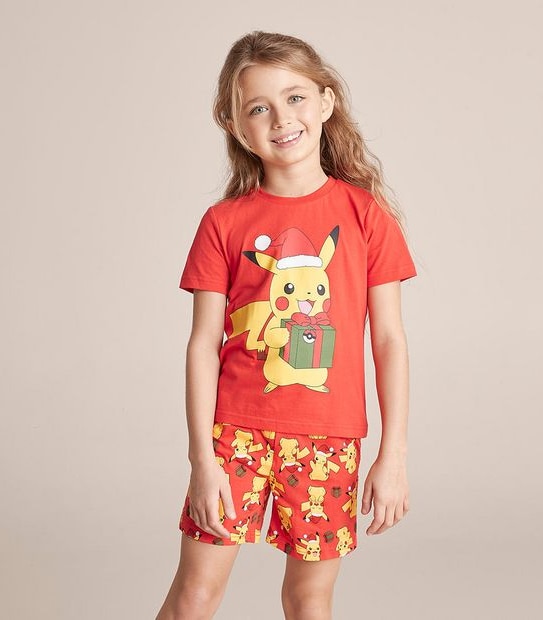 Kids Unisex Family Matching Pokemon Cotton Pyjama Set