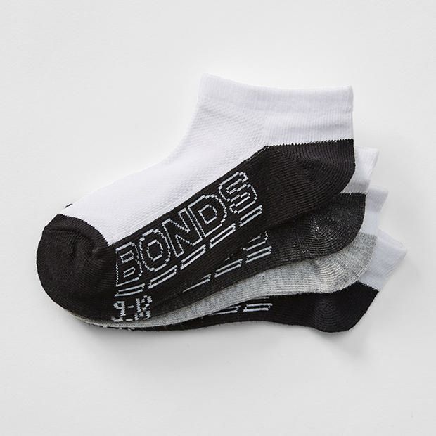 Bonds 4 Pack Logo Trainer Socks Bonds 4 Pack Logo Trainer Socks