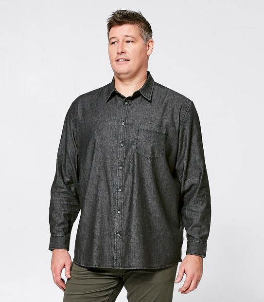 Mr Big Long Sleeve Chambray Shirt