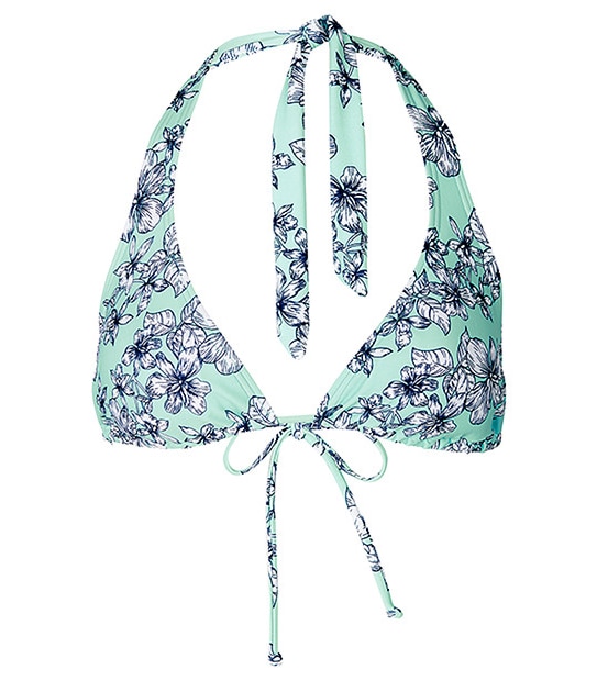 Halter Bikini Top - Nautical Floral