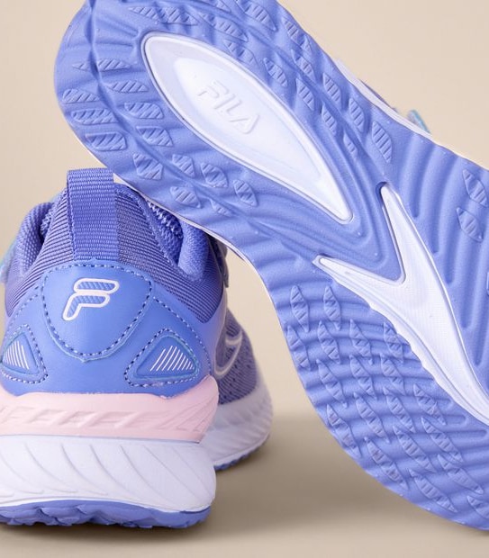 Fila Kids Junior Lazio II  Strap Sneakers - Lilac Purple