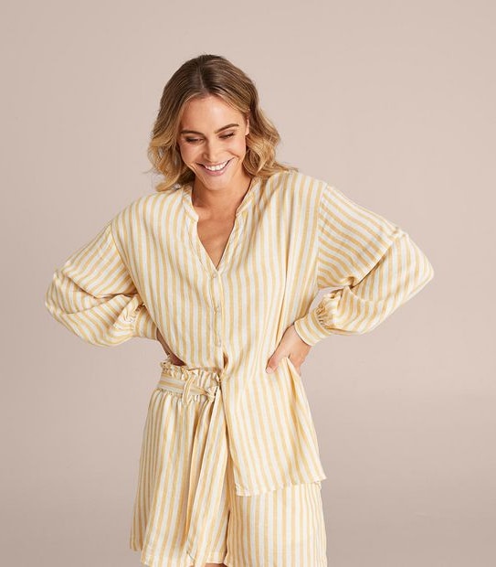 Linen Blend Resort Shirt