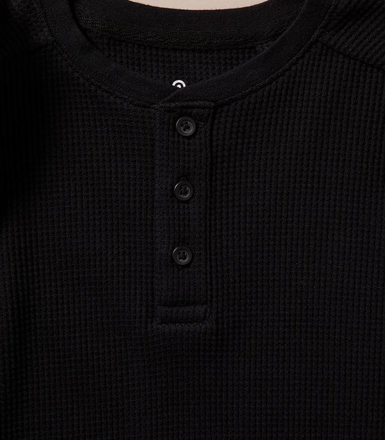 Waffle Henley Top