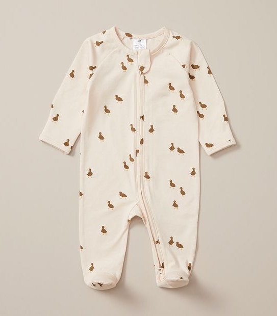 Baby Organic Cotton Print Coverall