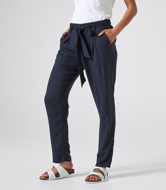 Tie Front Tapered Pants