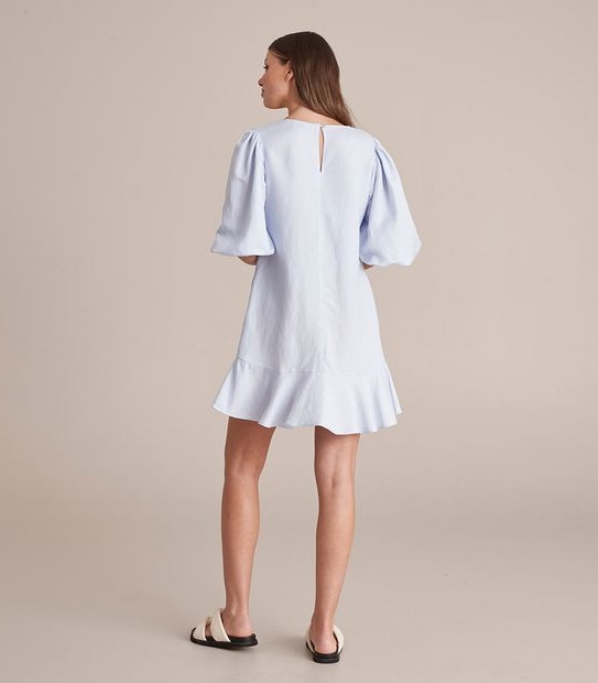 Preview Linen Blend Mini Dress