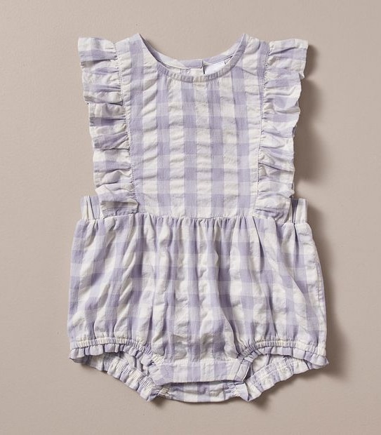 Baby Gingham Frill Romper