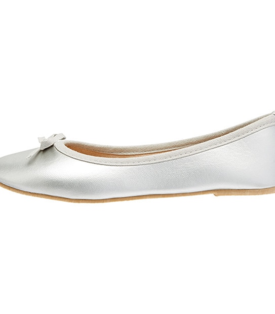 Ella Ballet Flats - Silver