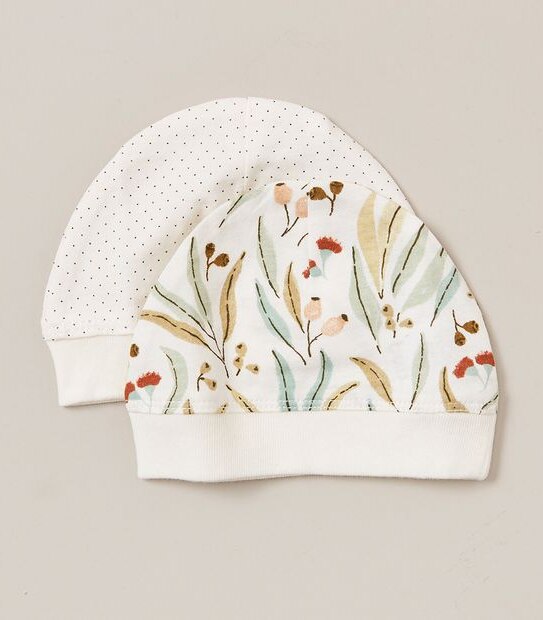 2 Pack bub. Newborn Beanies