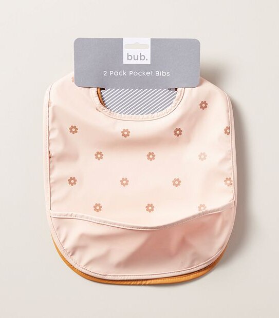 2 Pack bub. Pocket Bibs