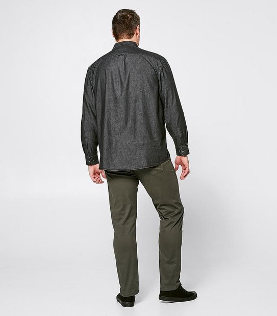 Mr Big Long Sleeve Chambray Shirt