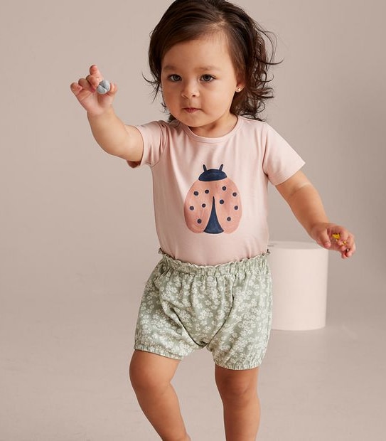 2 Pack Baby Organic Cotton Shorts