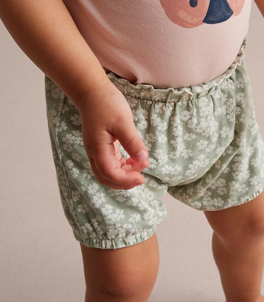 2 Pack Baby Organic Cotton Shorts