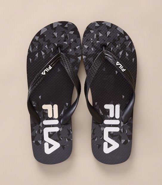Fila Mens Ortanto Diamond Thongs - Black