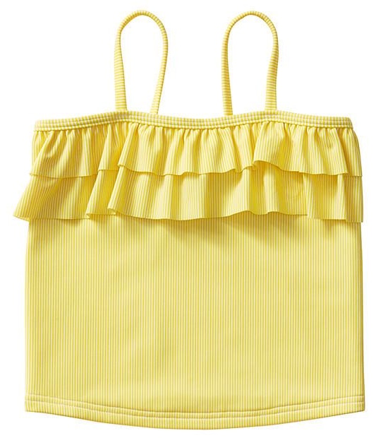 2 Piece Frill Trim Chlorine Resistant Tankini Set