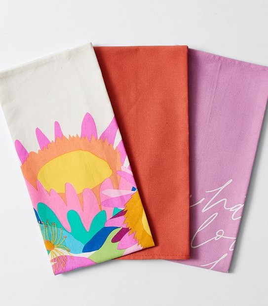 3 Pack Novelty Tea Towels