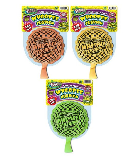 Flarp! Self-Inflating Whoopee Cushion 15cm Assorted