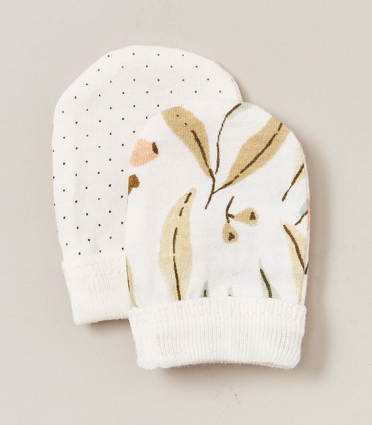 2 Pack bub. Newborn Mittens