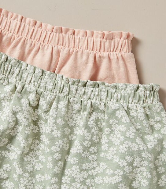 2 Pack Baby Organic Cotton Shorts