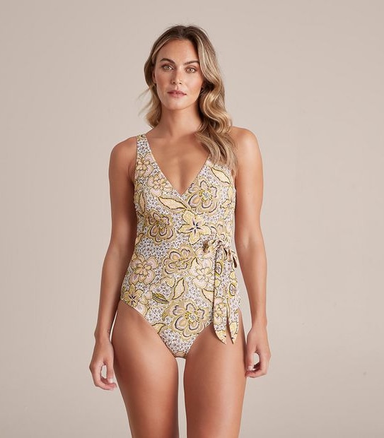 Shape Your Body Plunge Wrap One Piece Swim Bathers