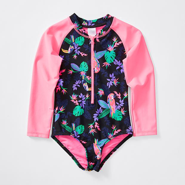 Long Sleeve Rash Vest Onsie | Target Australia