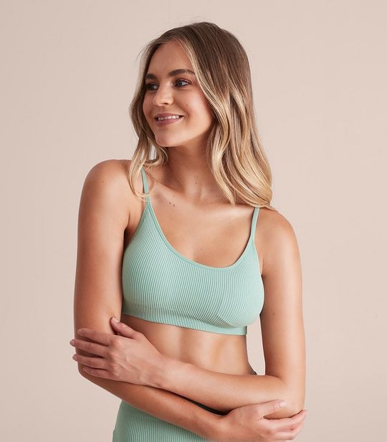 Lily Loves Ribbed Strappy Crop Top; Style: LBR98832