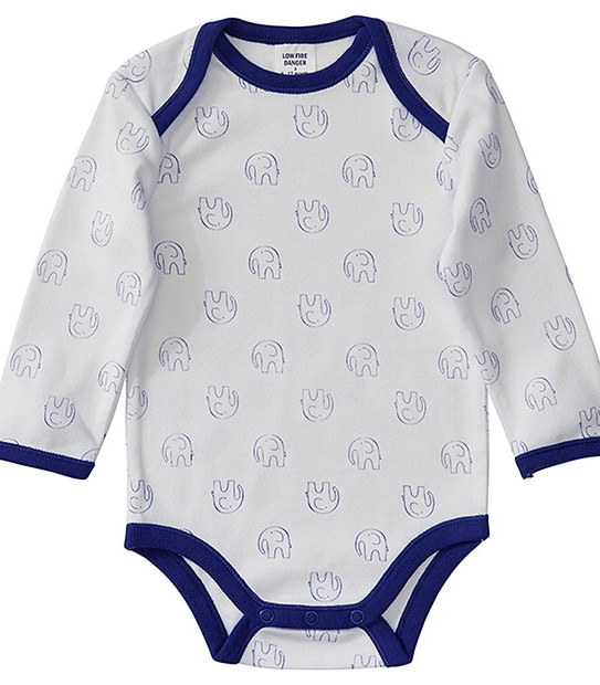 3 Pack Elephant Bodysuits - Elephant 4 of 5