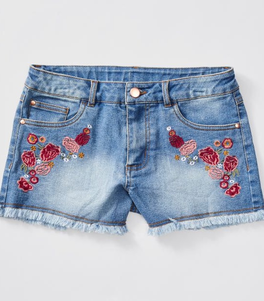 Embroidered Denim Shorts Target Australia