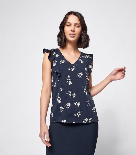 Preview Flutter Sleeve Shell Top