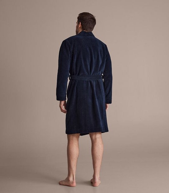 Fleece Jacquard Dressing Gown