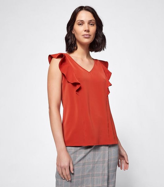 Preview Flutter Sleeve Shell Top