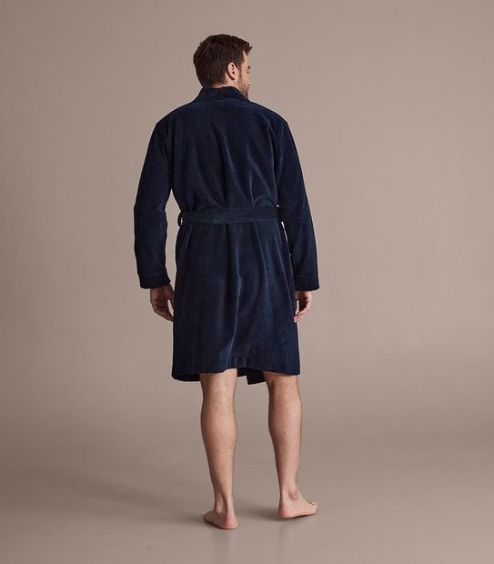 Fleece Jacquard Dressing Gown