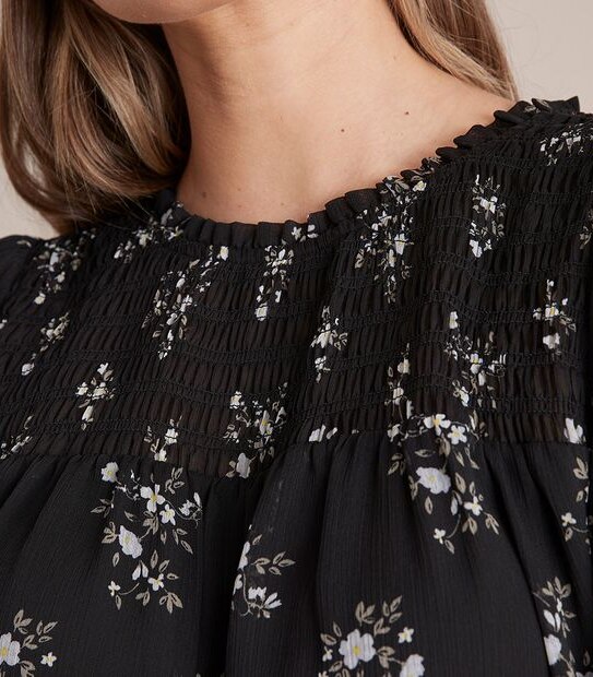 Preview Smocked Shell Top