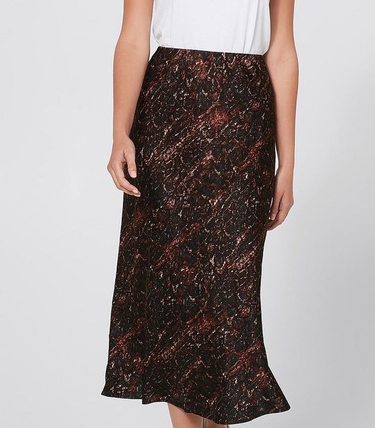 Slip Skirt - Snake Print