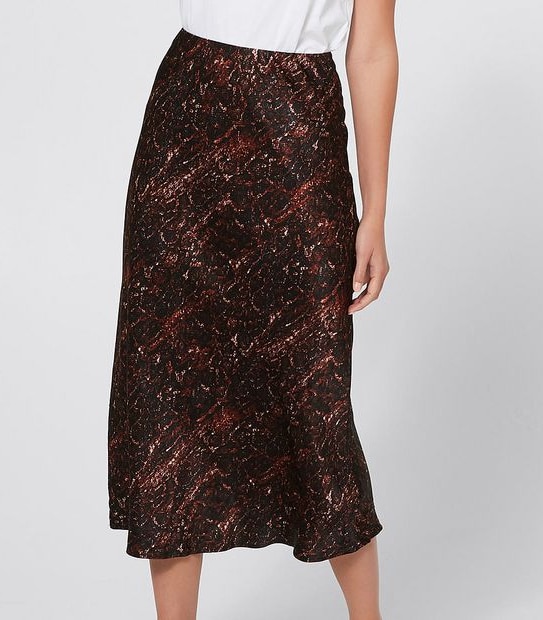 Slip Skirt - Snake Print
